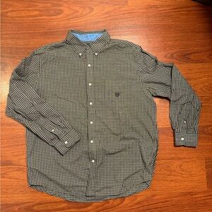 Chaps Men's Plaid Shirt - Black and Red - XL